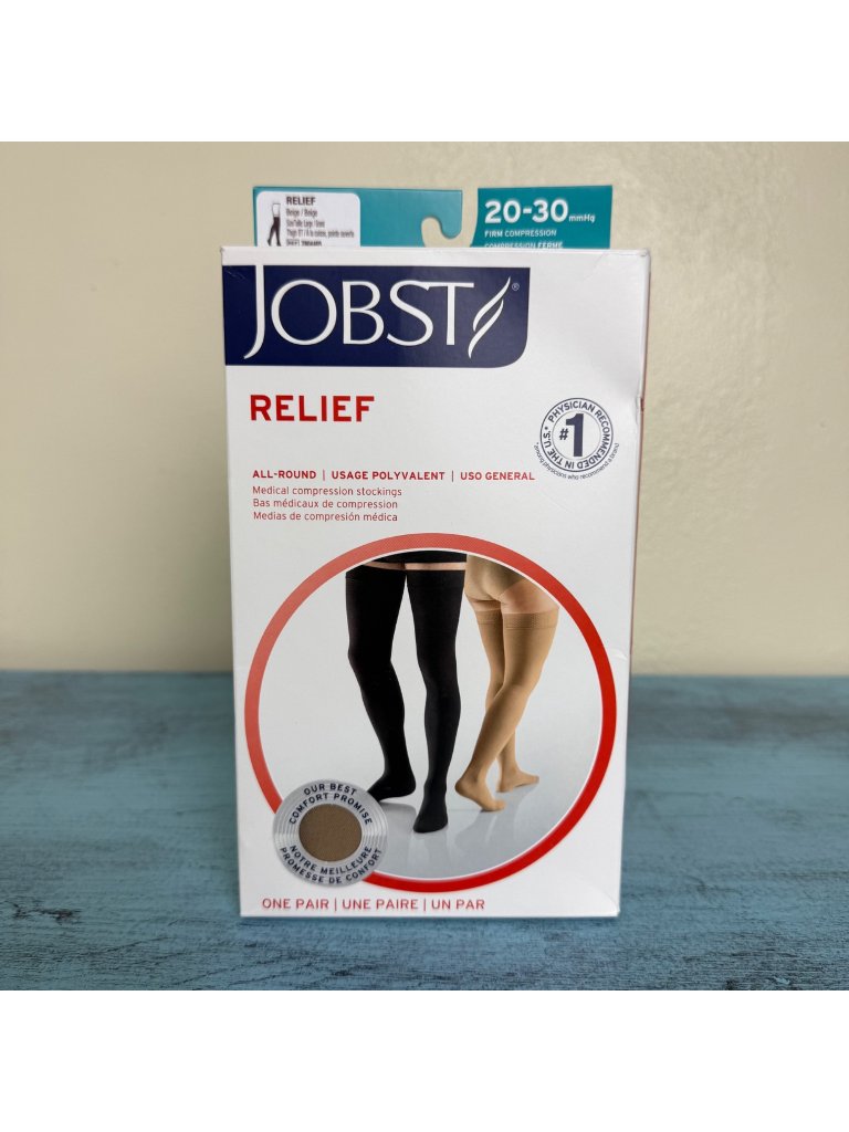 Nib Jobst Relief 2030 Mmhg Compression Stockings Thigh High Sz L